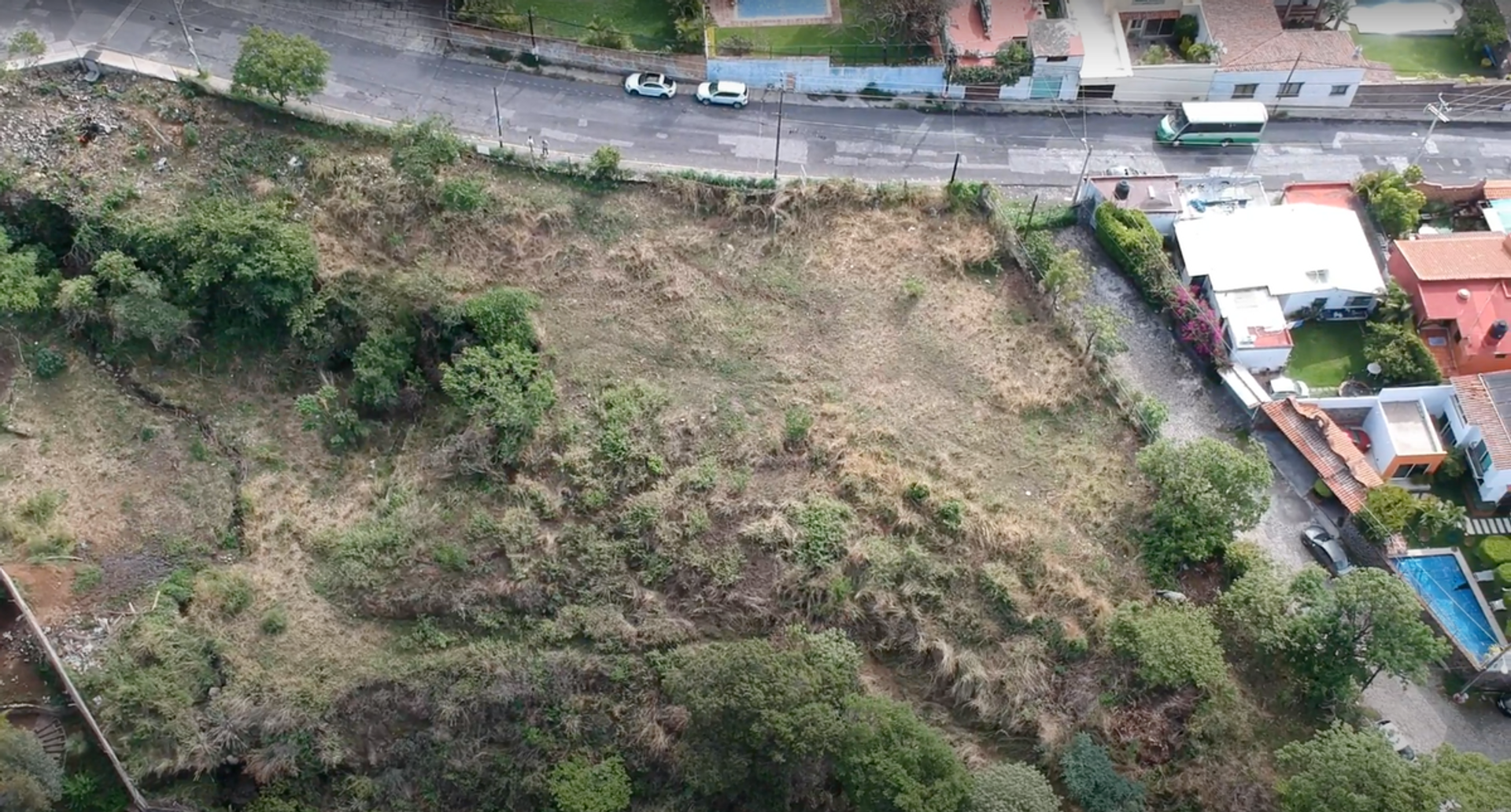 Vista aérea del terreno