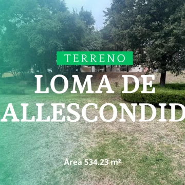 Terreno en venta en Lomas de Valle Escondido, Zona Esmeralda