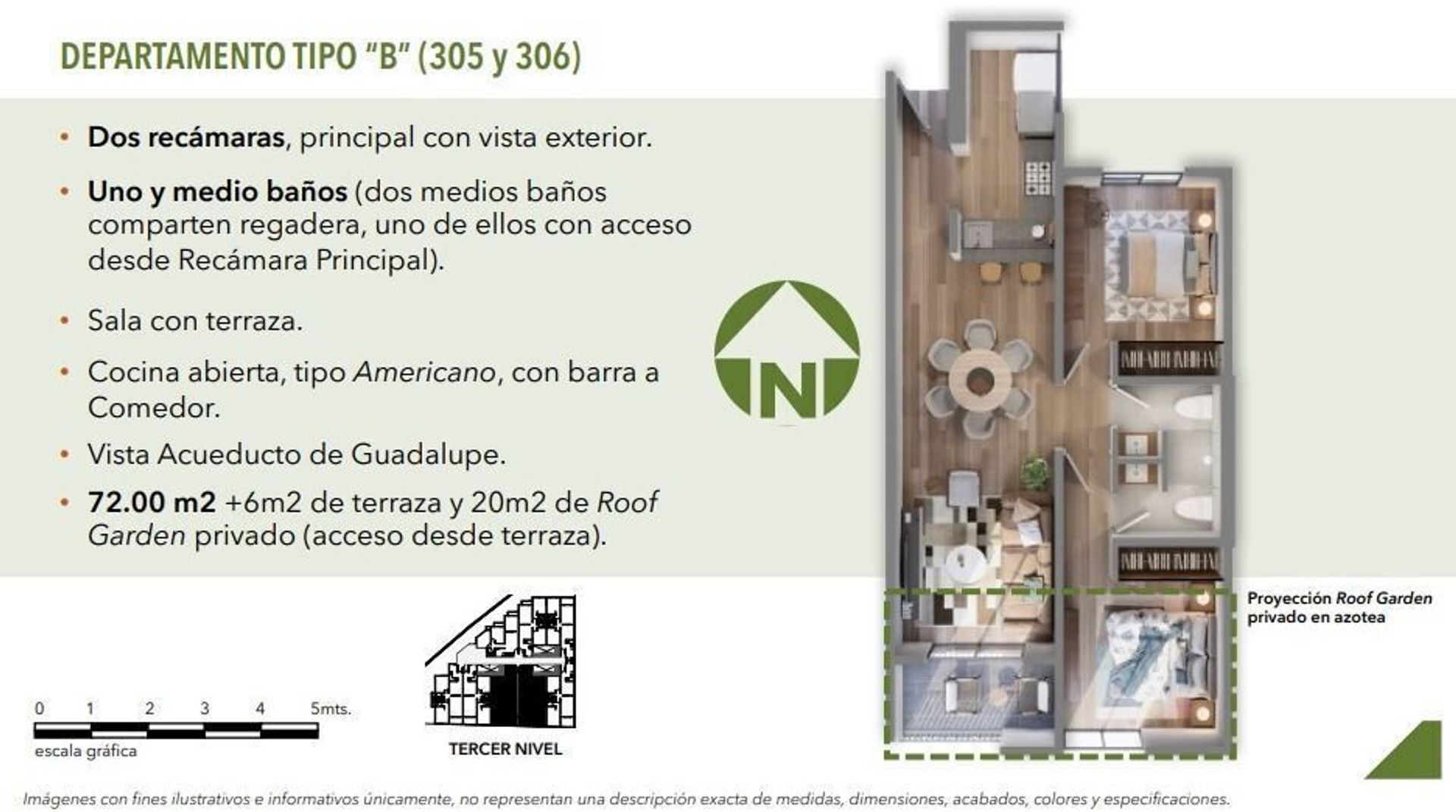 DEPARTAMENTO TIPO “B” (305 y 306)