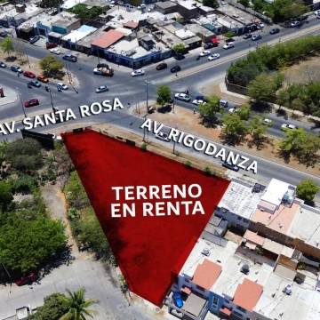 Terreno Comercial en renta en Av. Rigodanza esq con Av Santa Rosa