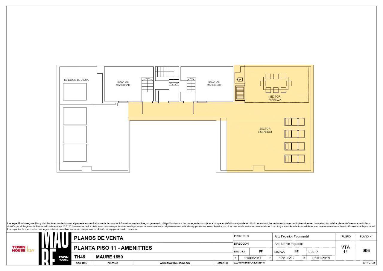plano planta piso 11
