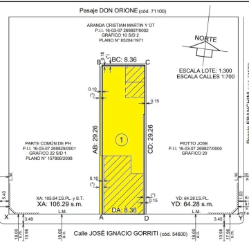 Terreno en Refinerías 244 m2 PB   6