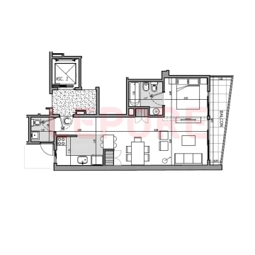 CABALLITO | 1½ amb divisible con Dormitorio en Suite