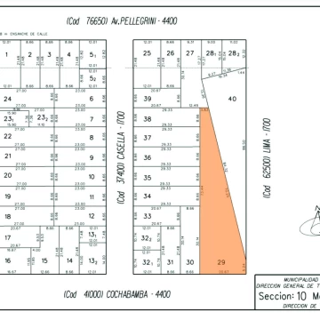 VENTA - Terreno de 943,60 m2 - Barrio Triángulo, Rosario.