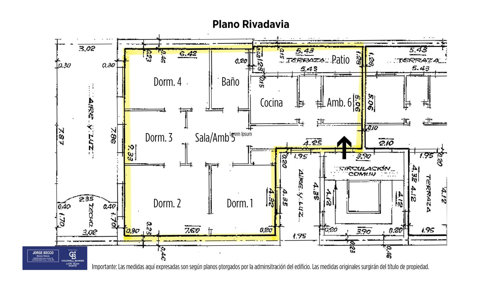 Venta departamento en Balvanera 5 ambientes - 5