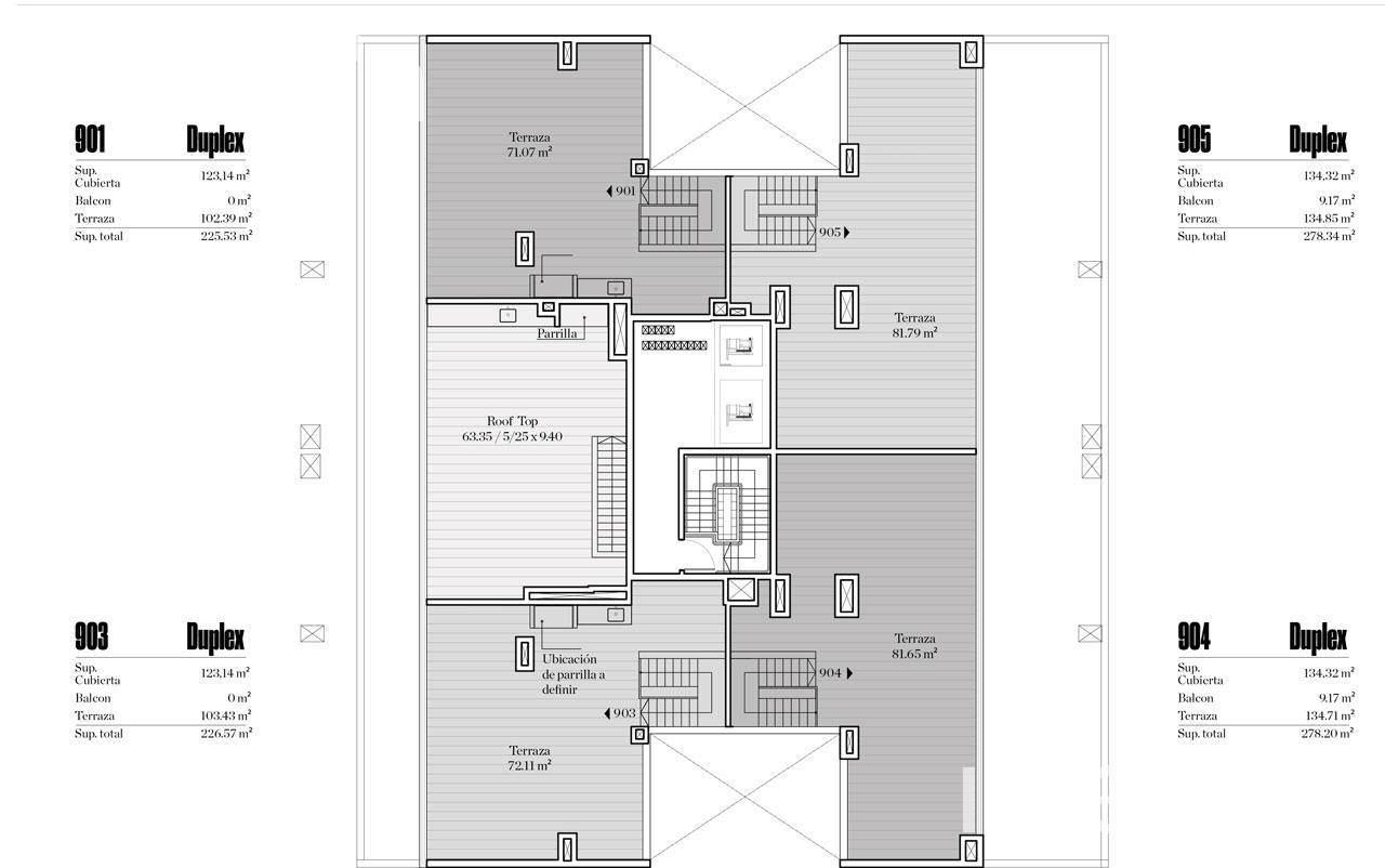 plano planta azotea
