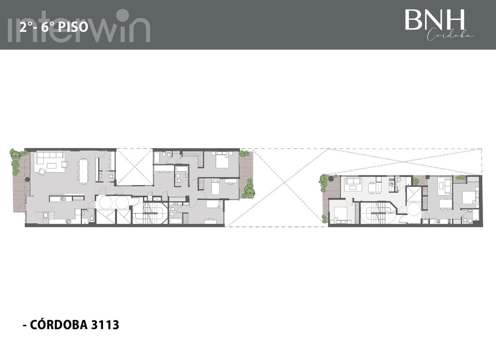 plano planta piso 2 a 6