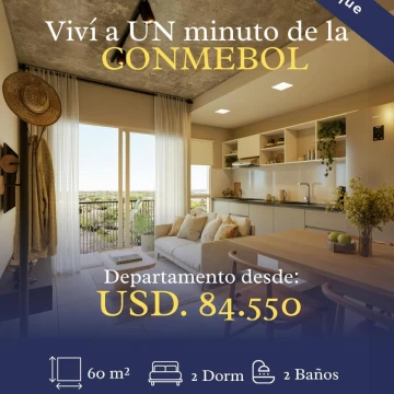 Departamento 2  Dormitorios 60 m2 y 65 m2 a partir de USD. 84.550.-  Porta 04