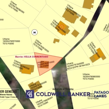 Lote en venta 489m2 ubicado en el Barrio de Villa Correntoso - Villa la Angostura