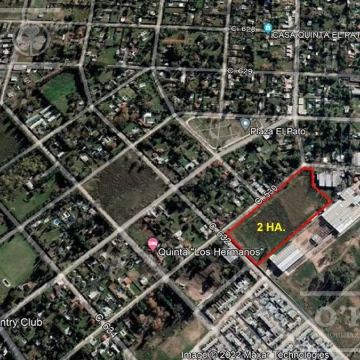 ALQUILER 2 HA ZONIFICACION INDUSTRIAL BERAZATEGUI A 100 MTS DE AUT. 2 KM 40 SIN EXPENSAS