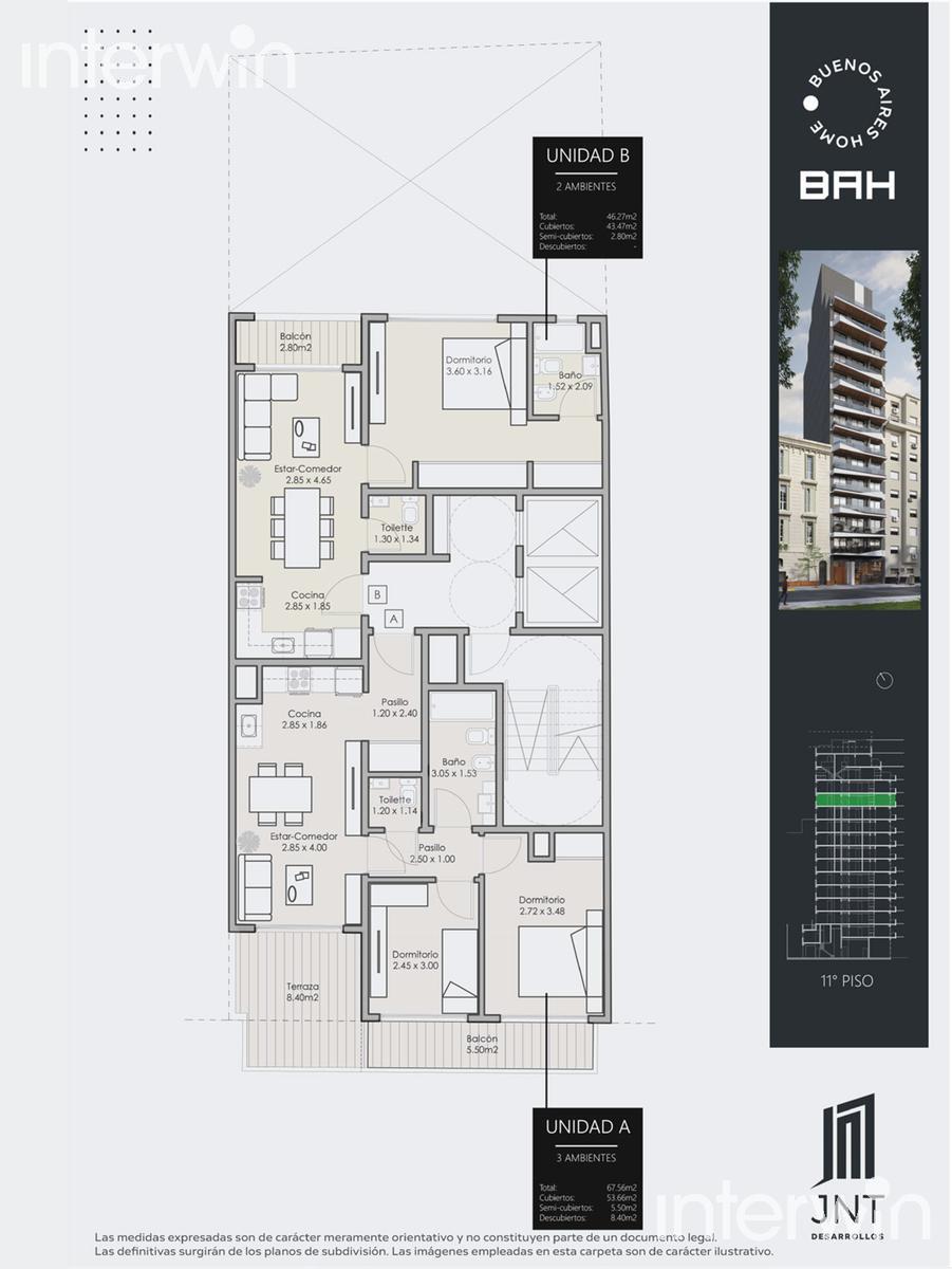 plano planta piso 11
