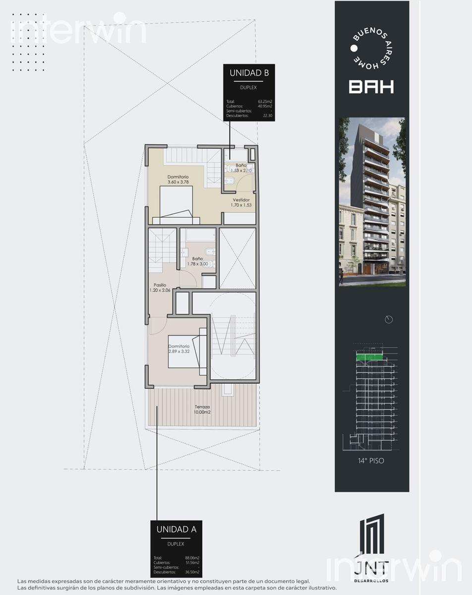 plano planta piso 14
