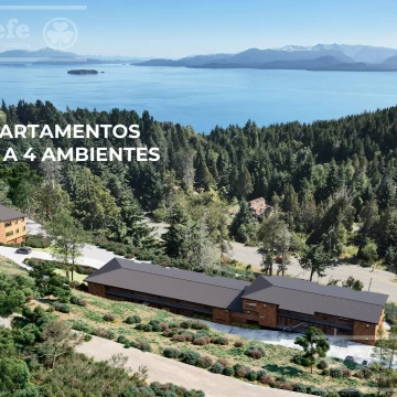 Departamento en venta ,1 ambiente con vistas al lago en Av.  Pioneros km1  - San Carlos De Bariloche