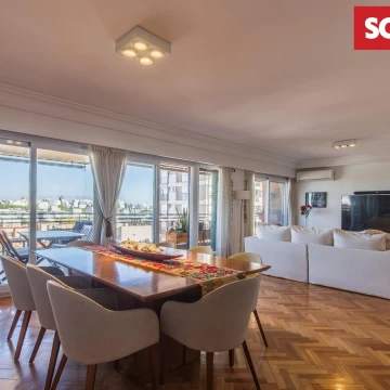 Dpto semi piso en venta 4 ambientes mas dependencias con  cochera, balcón terrazay vista abierta 