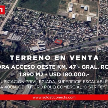 6 Terrenos en Venta - Colectora Acceso Oeste, General Rodriguez