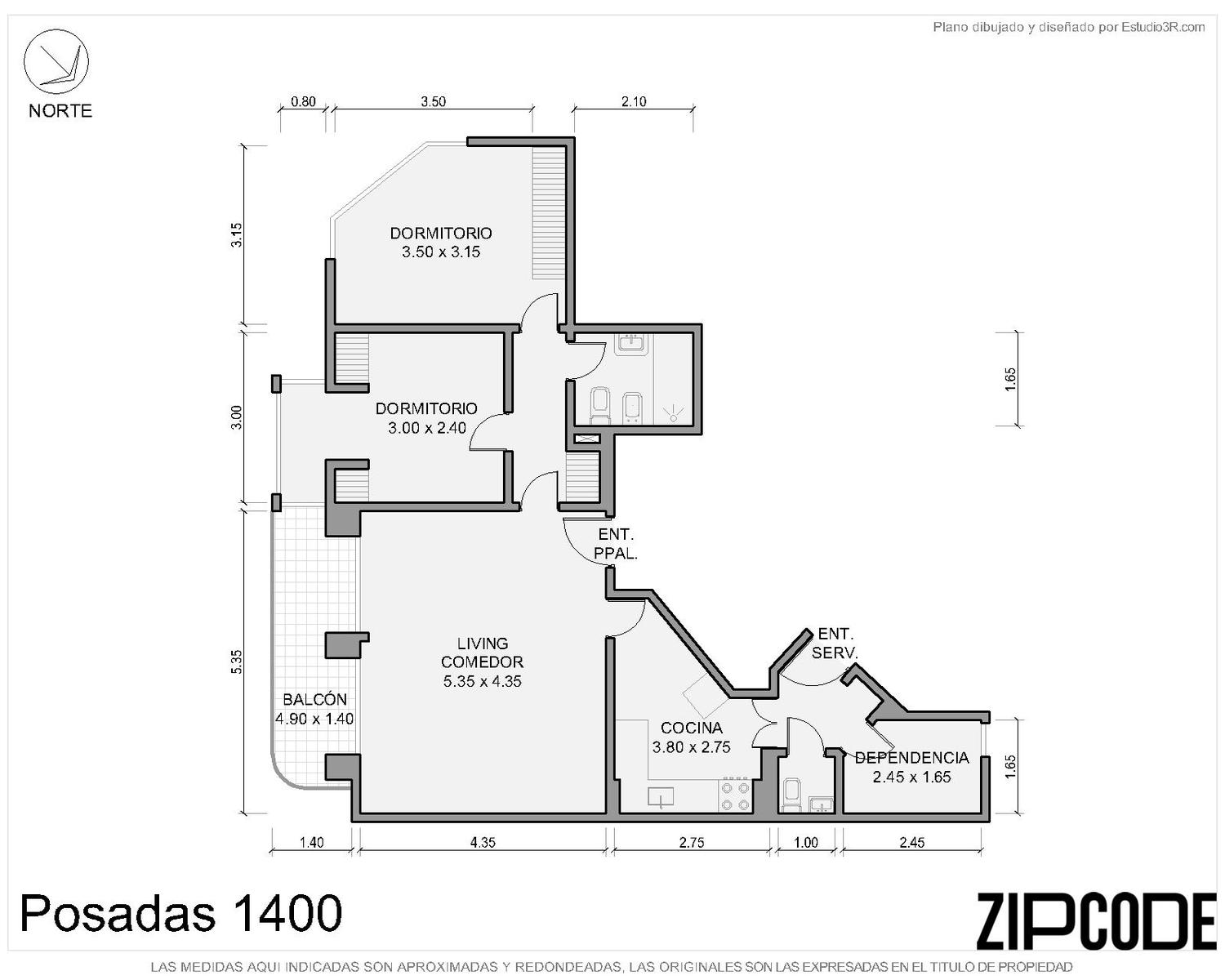 Departamento de 2 dormitorios en Recoleta, foto 2