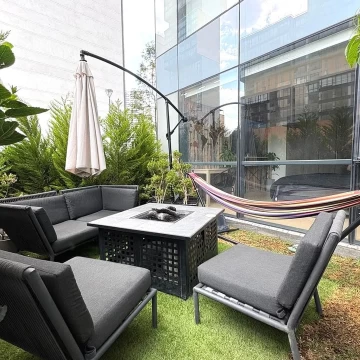 *OPORTUNIDAD* Departamento con Jardín en Central Park, Bosque Real 