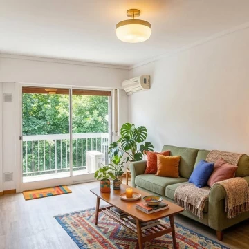 Departamento tres ambientes con balcón y cochera en venta en Villa Urquiza
