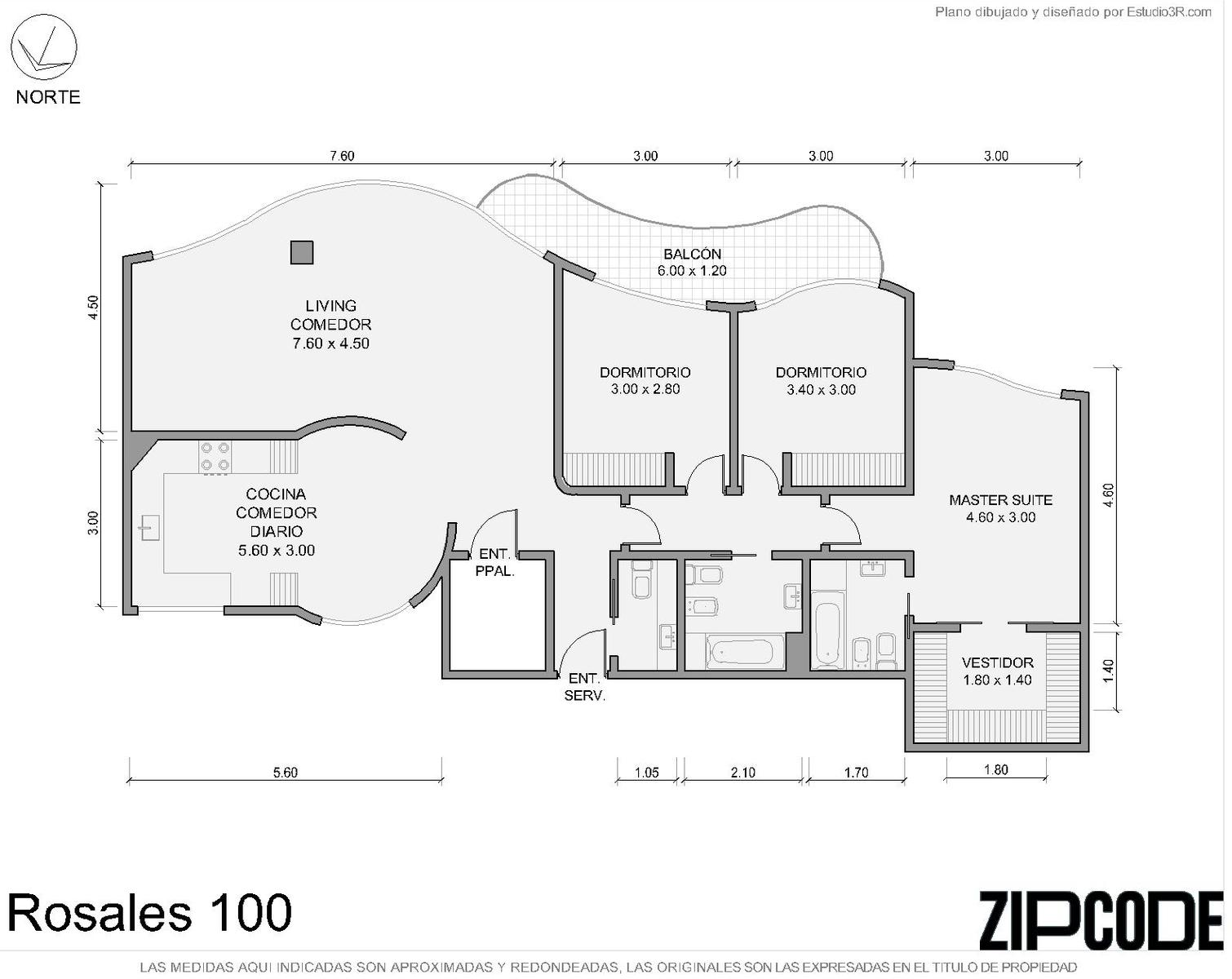 Plano Rosales al 100 - 7B