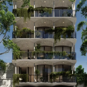 Venta depto 2 ambientes contrafrente en Chacarita, edificio con amenities. Entrega proxima.