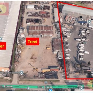 Fraccion industrial 25300m2 c/depositos-Otto Krause-Area de Promocion Malvinas Argentinas