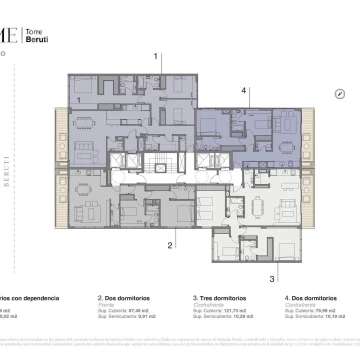 Venta departamento 4 ambientes con balcón en  Palermo