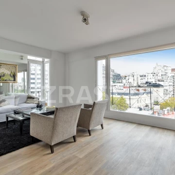 Alquiler Departamento  Recoleta 3 Ambientes piso alto super luminoso