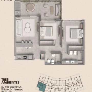 Departamento en Tortugas Woods KM 38, 5 Panamericana Ramal Pilar 