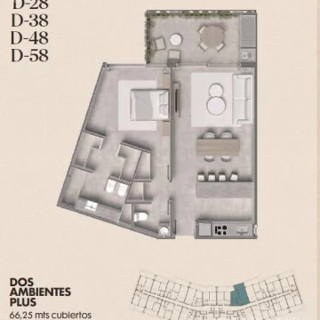 Departamento en Tortugas Woods KM 38, 5 Panamericana Ramal Pilar 