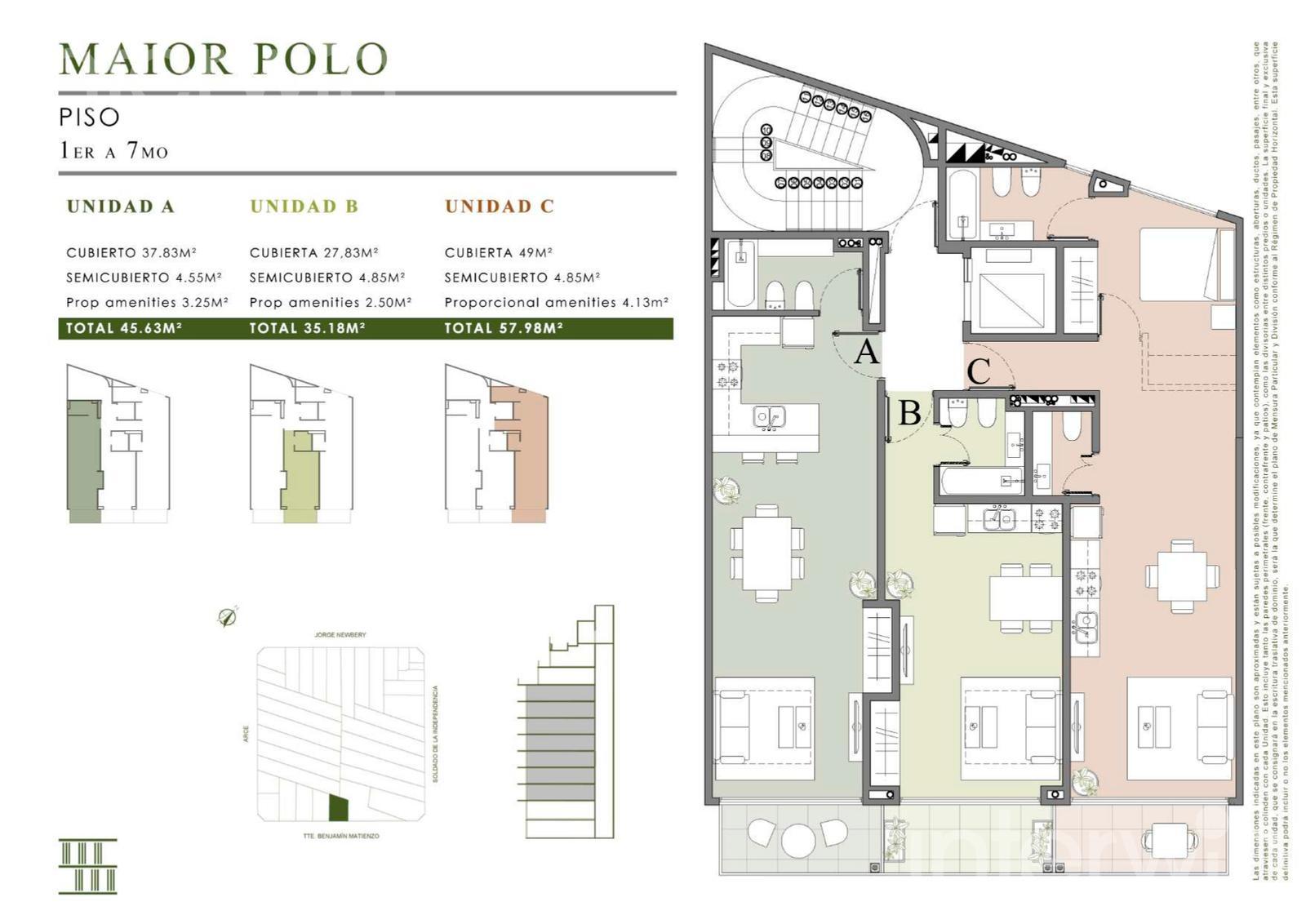 plano planta piso 1 a 7