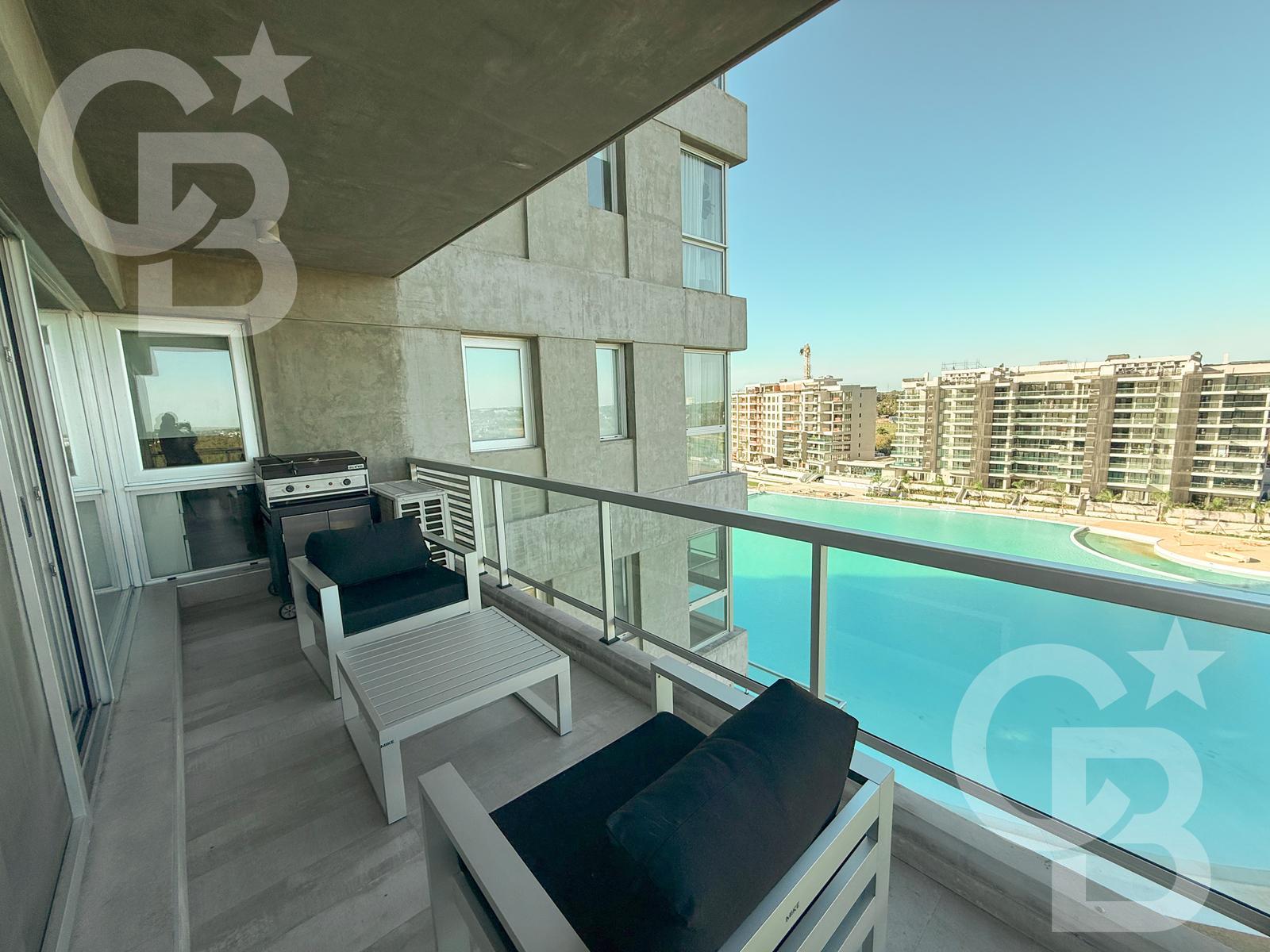 Departamento en Venta - 3 ambientes con vista a la laguna - Remeros Beach - 2 cocheras - Seguridad - Principal