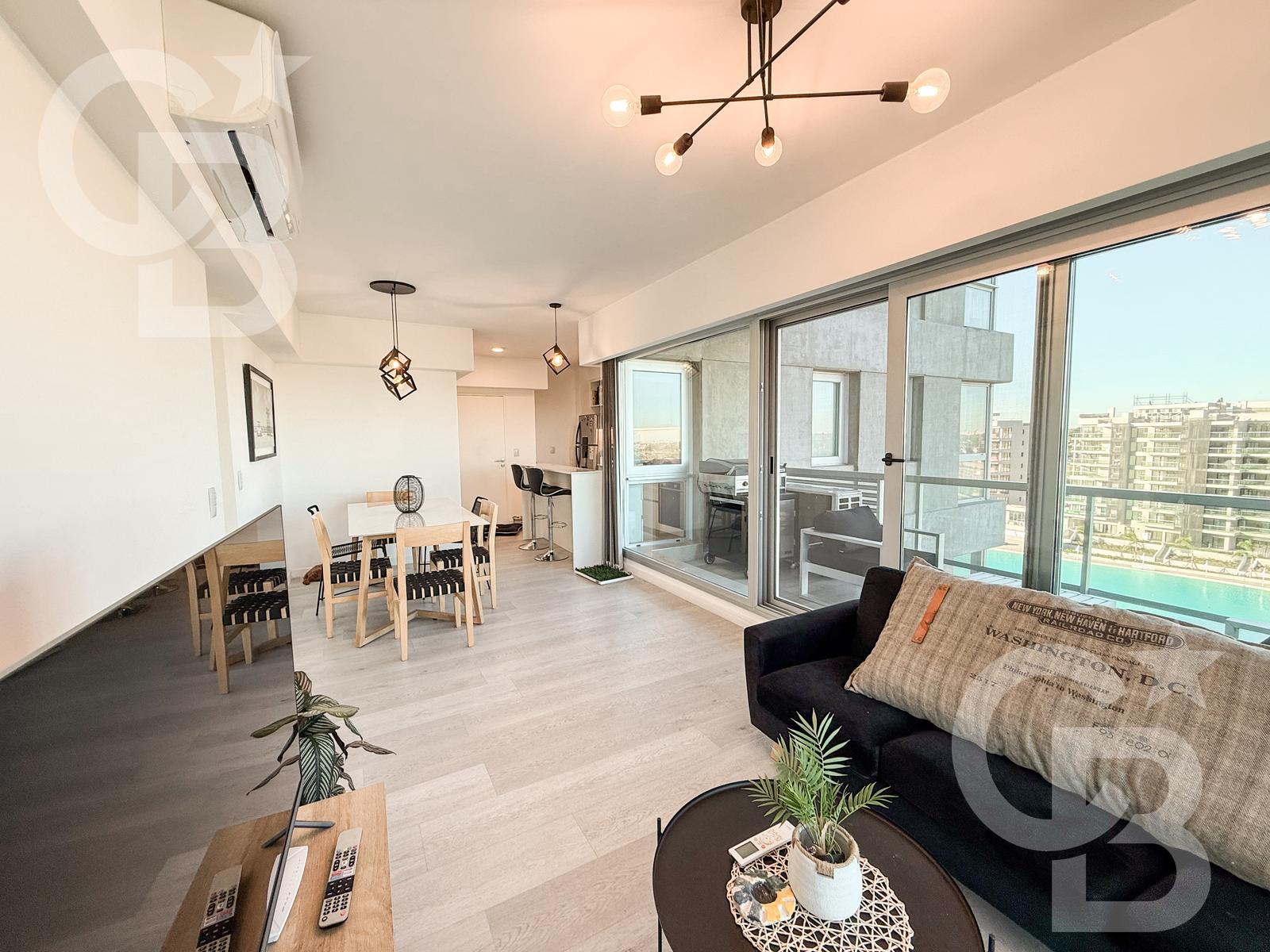 Departamento en Venta - 3 ambientes con vista a la laguna - Remeros Beach - 2 cocheras - Seguridad - 3