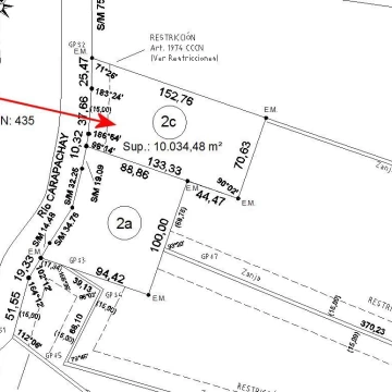 Terreno Venta en Rio / Arroyo Carapachay Km. 15 Donofrio