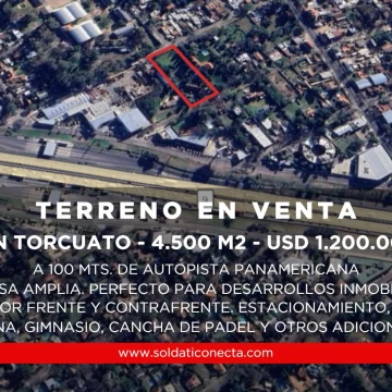 Terreno en  Venta de 4.500 m2 - Don Torcuato