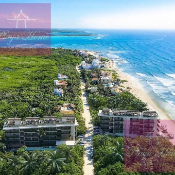 Casa Xila , Oceanfront Penthouse 3 Bedrooms  Tankah