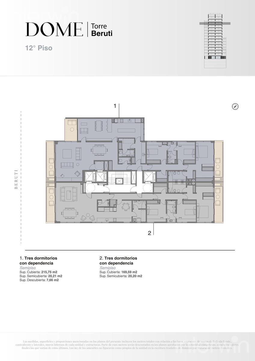 plano planta piso 12