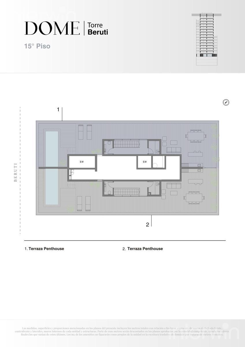 plano planta piso 15