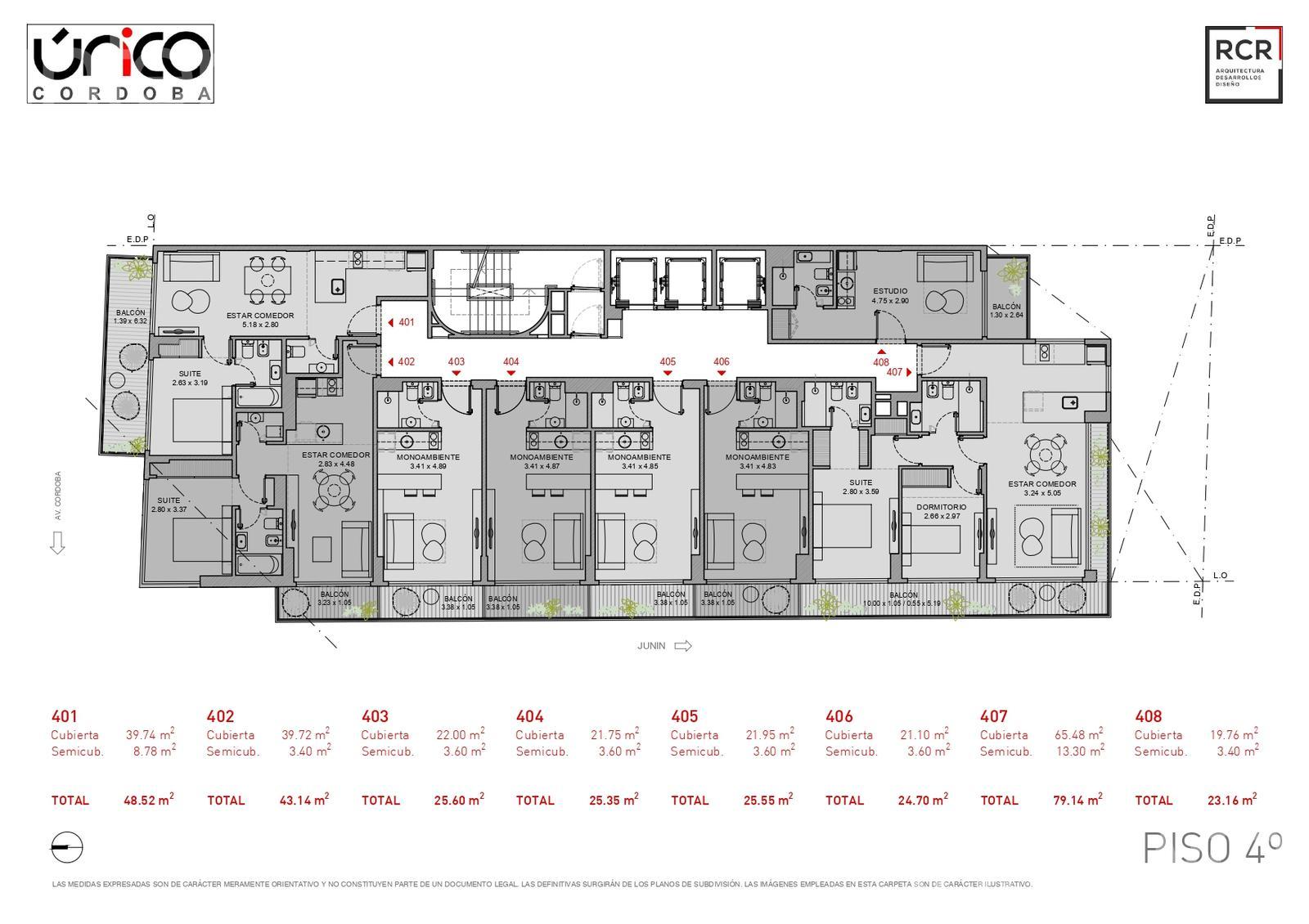 plano planta piso 4