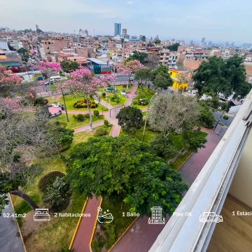 DEPARTAMENTO + ESTACIONAMIENTO + DEPOSITO  CON VISTA AL PARQUE - SAN LUIS