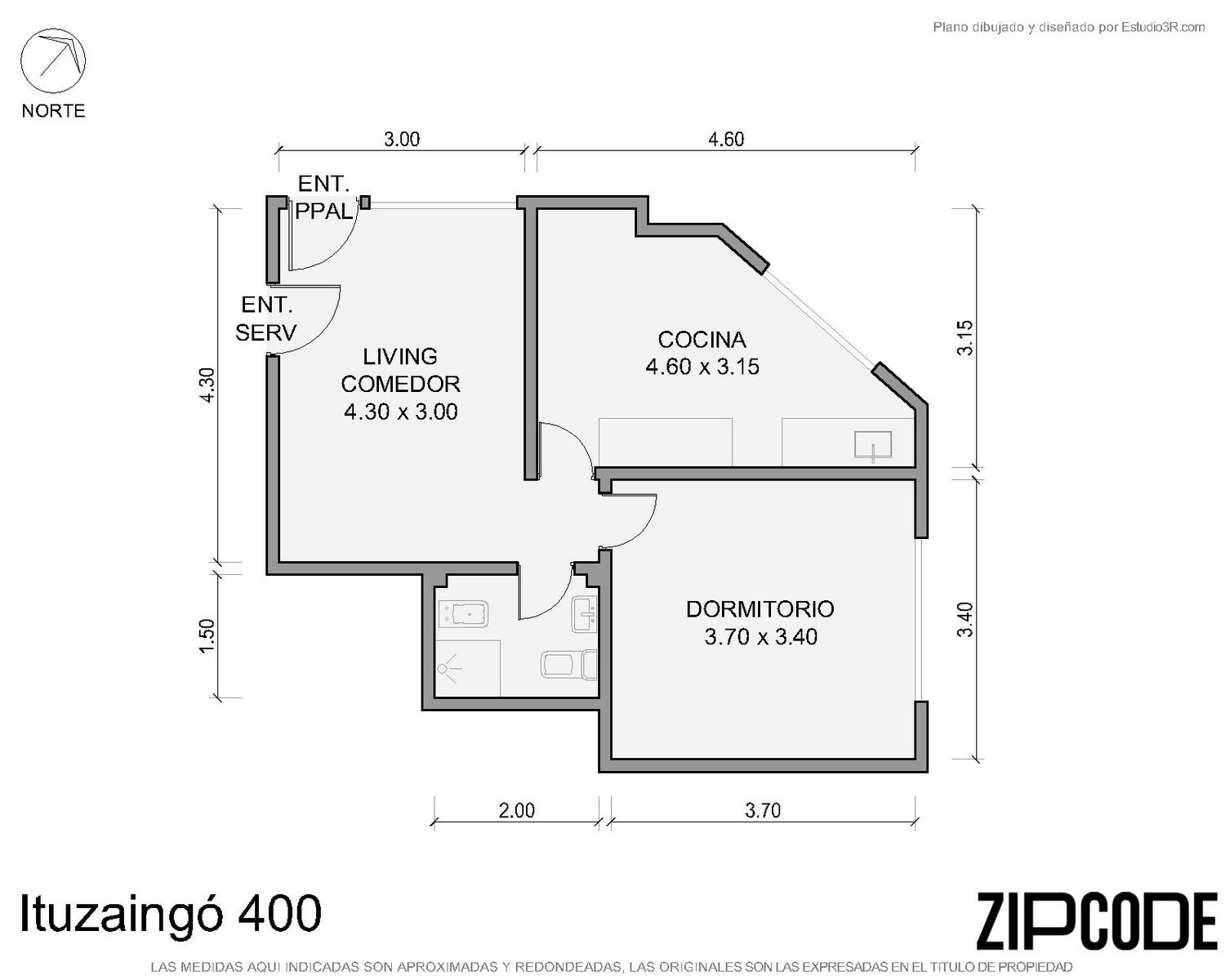 Departamento de 1 dormitorio en San Martín, foto 2