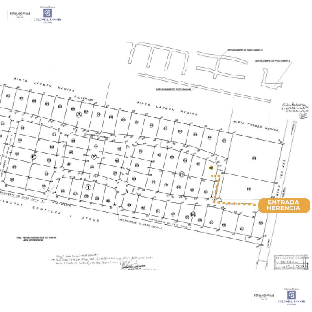 Recorrido de entrada al Lote