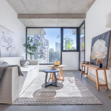 2 Ambientes a Estrenar en Núñez, piso 10 al Frente con 2 Baños, Balcón, Pileta y Full Amenities