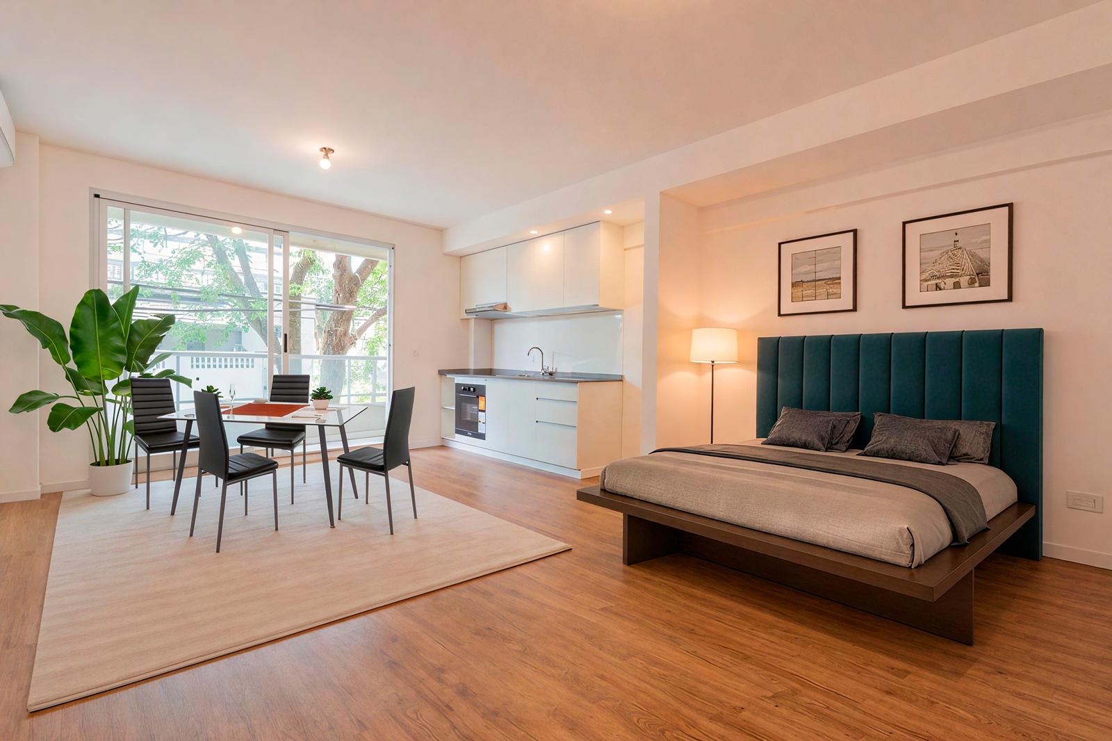 Monoambiente con balcon a estrenar! luminoso! apto airbnb! - Principal