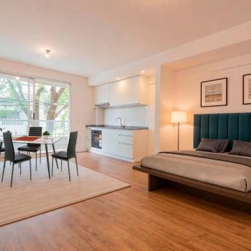 Monoambiente con balcon a estrenar! luminoso! apto airbnb! 