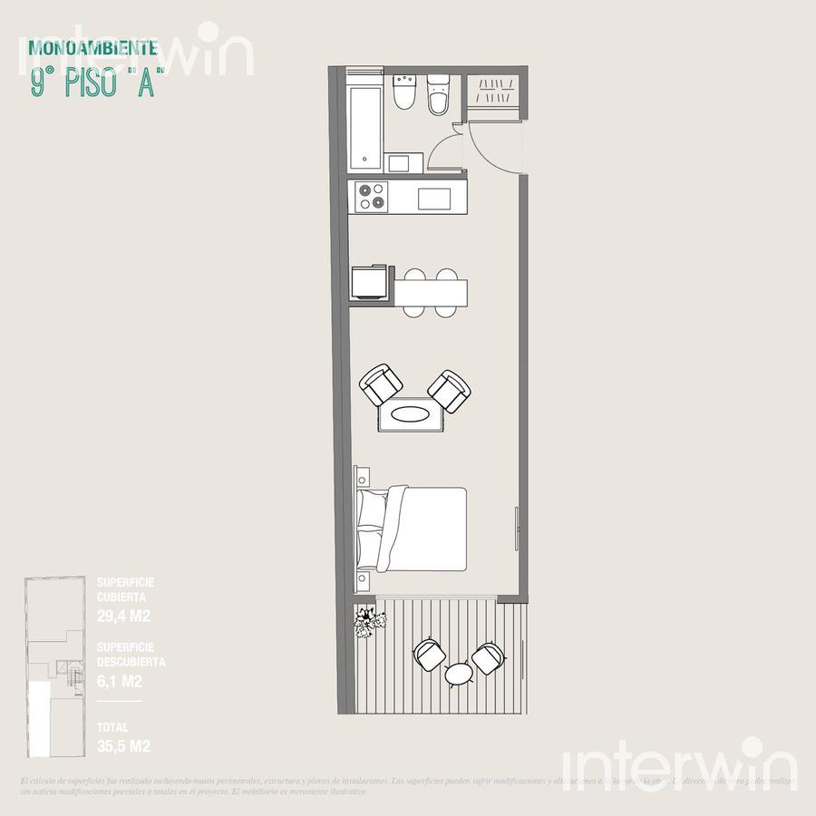 plano planta piso 9  unidad A