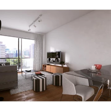 Departamento 2 amb. con balcon corrido al frente en Belgrano