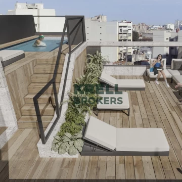 Villa Crespo: 5 ambientes - Amplio balcón terraza c/ parrilla propia