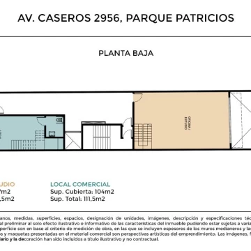 Oficina en 2 plantas en edificio a estrenar en  Parque Patricios. Compra en pozo! entrega junio 2027