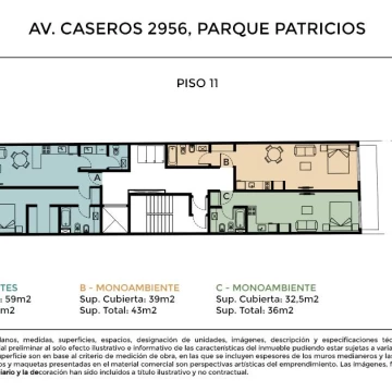 Departamento en  Parque de los Patricios