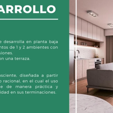 Monoambiente en pozo en Parque Patricios. Entrega junio 2027